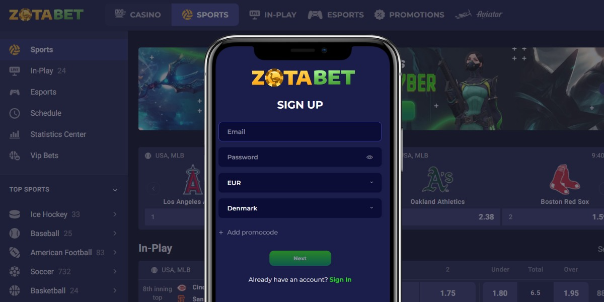 ZotaBet Casino App-Screenshot